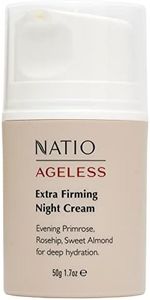 Natio Australia Ageless Extra Firming Night Cream 50g - Face Moisturiser for Ageing Skin and All Skin Types - Reduce Fine Lines, Wrinkles & Pigmentation - Rosehip Oil, Evening Primrose Oil, Shea Butter, Squalane, Sweet Almond - Made in Australia