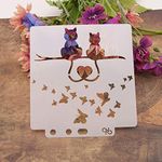 Love Cat Stencils Template Painting Scrapbooking Embossing Stamping Album Crafts