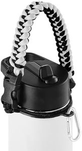 IRON °FLASK Paracord Handle - Fits Wide Mouth Water Bottles - Durable Carrier, Secure Accessories, Survival Strap Cord, Safety Ring, and Carabiner - Seven Core Paracord Bracelet