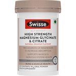 Swisse Magnesium Glycinate & Citrate Powder - Maximum Absorption (Australia's No.1 Magnesium Supplement, Manufactured In Australia) Supports Muscle Health, Post Workout Muscle Recovery & Restful Sleep - 90Gm