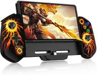 HASACOOL Switch Controllers for Switch/OLED, One-Piece Switch Gaming Controller, Hall Effect Switch Joycon Handheld Grip,Ergonomic Switch Pro Controller with RGB Light,TURBO,Vibration