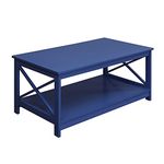 Convenience Concepts Coffee Table, MDF, Cobalt Blue