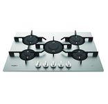 Whirlpool PMW75D2IXL Built-In Gas Hob, 75cm wide, 5 burners, Stainless Steel