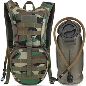 MARCHWAY Tactical Molle Hydration Pack Backpack with 3L TPU Water Bladder