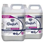 Comfort Professional Formula Pure Concentrated Fabric Softener 5L (Pack of 2) - 400 Washes | Long-Lasting Freshness for Your Laundry | Detergent | Anti-Static & Hypoallergenic