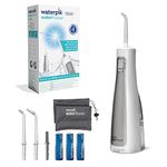 Waterpik Cordless Freedom Water Flosser, Portable and Waterproof Battery Powered Dental Plaque Removal Tool, Ideal for Travel, Small Bathrooms or In-Shower Use, White (WF-03UK010), White