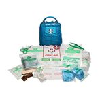 Kurgo RSG Dog First Aid Kit, 49 Piece Pet Medical Kit, Compact & Portable, MOLLE Compatible, Coastal Blue