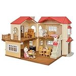 Calico Critters Red Roof Country Home - Dollhouse Playset with Figures, Furniture and Accessories for Ages 3+