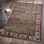 Regal Carpet Latest Kashmiri Carpet, Acrylic 3 X 5 Feet (90x150 cm) Green Multi