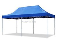 Invezo 10 x 20 feet Canopy Tent (35 kgs, Semi Premium, Blue) - 2 Minute Easy Installation Gazebo Tent