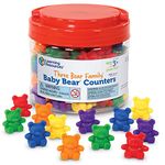 Learning Resources Baby Bear Counters, Homeschool Color Recognition, Math Skills, 102 Pieces, Assorted Colors, Ages 3+