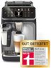 PHILIPS Serie 5500 Kaffeevollautomat – LatteGo Milchsystem, 20 heiße und kalte Kaffeespezialitäten, 40% leiser mit SilentBrew, QuickStart, Schwarz und Silber (EP5546/70)