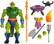 Masters of the Universe Mattel Masterverse Action Figure Oversized New Eternia Whiplash, 8.5 Inches, 30 Articulations, Battle Accessories