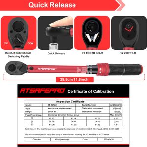 ATsafepro 3/8-Inch Torque Wrench – Precision Adjustable Tool