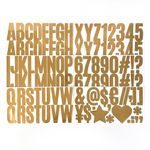 YRONTY 12 Sheets Gold Letter Stickers, Vinyl Self-Adhesive Alphabet Number Stickers Mailbox Numbers Labels for DIY Crafts, Mailbox Sign, Netbook, Door, Address (2.5 Inch, Gold)