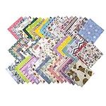 Mililanyo 200 Sheets Fabric Squares Sheets Cotton Craft Fabric Bundle Squares Pre-cut Patchwork for DIY Sewing and Quilting (4"x4")