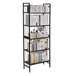 Livzing Metal 6 Tier Height Adjustable Bookshelf for Home Library | 5.4 Feet Book Shelf | Open Display Books Rack | 6 Layer Metal Rack | Book Shelf | Bookcases Wooden Almirah - DIY