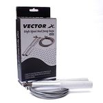 Vector X VXF-1650 High Speed Steel Skipping Rope Weighted Jump Rope Fitness for Women Men, Tangle-Free Skipping Rope