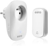 Eura-Tech SOUL WDP-91H2 Battery-Free Wireless Doorbell with ~ 230 V Socket, Outdoor Waterproof Wireless Bell, 100 m Range, 58 Ringtones, 4 Volume Levels