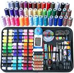 Sewing Kit, 268 Pcs Large Sewing Kit Basic Premium Sewing Supplies, 43 XL Thread Spools, Complete Needle and Thread Kit for Traveller, Adults, Kids, Beginner, Emergency Repairs, DIY and Home