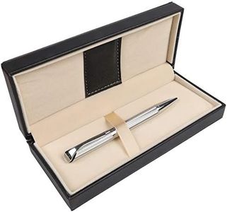 Penneed Ballpoint Pen for Men Women Executive Home Office Use, with Gift box Refillable 1.0mm Black Ink B5(Elegant Silver)