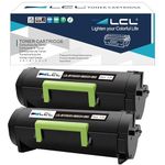 LCL Compatible for Dell M11XH 331-9805 331-9803 311-9805 C3NTP B2360d 8500 Pages (2-Pack Black) Toner Cartridge for Dell B2360d B2360dn B3460dn B3465dn B3465dnf