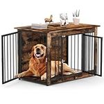 JUSTWOOF Dog Crate Furniture Indoor