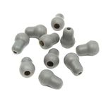 10Pcs Super Soft Earplug Eartips Earpieces Fr Littmann Stethoscope Silicone Gray (Grey)