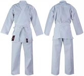 Adult Karate Suit White Uniform Pol