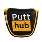 Shanker Golf Putter Cover - PuttHub Funny Mallet Putter Cover - Tour Grade PU Leather Headcover - Funny Headcover for Golf Clubs - Perfect Joke Gift for Golfer - Rude Novelty Golf Gift Idea