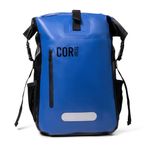 COR Surf Waterproof Dry Bag Backpack with Padded Laptop Sleeve Heavy Duty Roll-Top Pack (Dark Blue, 25L), Dark Blue, 25L, Travel Backpacks