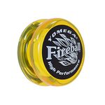 Yomega Fireball -HIGH Performance YOYOS Responsive Transaxle Yoyo, Great for Players to Perform Like Pros + Extra 2 yo yo Strings & 3 Month Warranty (Yellow and Black)