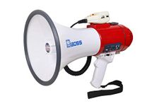 hitone boss Powerful Handy 25W Plastic Megaphone with siren Speaker (Distance: 800 Meters) BM21SU