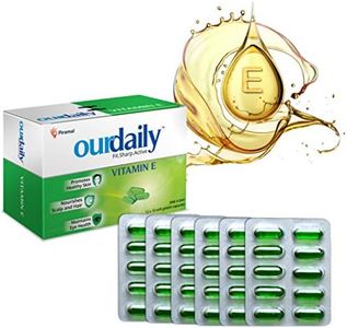 OurDaily Vitamin E Capsules for Face & Hair by Piramal | 400mg | 60 capsules | 6 Strips | Vitamin E Tablet for Beautiful Glowing Face, Healthly Skin, Hair & Eyes Nutrition