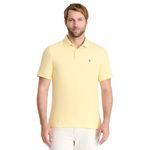 IZOD Men's Advantage Performance Short Sleeve Polo Shirt, Lemon, Large