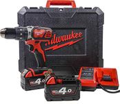 Milwaukee 4933443520 - M 18 bpd-402c 18V 4.0Ah Lithium 2 Speed 60Nm, Black