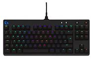 Logitech G PRO TKL Mechanical Gaming Keyboard, GX Blue Clicky Key Switches, LIGHTSYNC RGB, Portable Tenkeyless Design for esport Gaming, Detachable Micro USB Cable, QWERTY UK Layout - Black