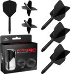 Mission Darts Force 90 | Integrated Precision Moulded Dart Flight And Shaft System, Pack of 3 Professional Highly Durable Combined Dart Flights And Stems | Standard No.6