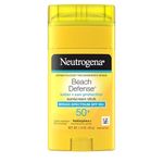 Neutrogena Beach Defense Sunscreen Stick with Broad Spectrum SPF 50+, Lightweight Water-Resistant Sunscreen with Oil-Free & PABA-Free Formula, 1.5 oz