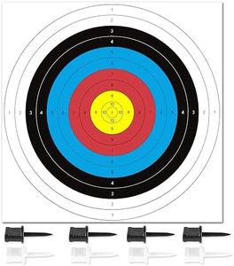 Highwild Standard Archery Paper Targets - 16X16in - 10 Ring Bow and Arrow Targets - Hunting Archery Accessories for Target Practice - 30 Pack