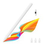 MoKo Stylus Pen for iPad, Alternative to Apple Pencil USB-C for iPad Pro 13/11" (M4) 2024, iPad Pro 12.9/11", iPad Air 13/11" (M2) 2024/6/5/4/3, iPad Mini 6/5, iPad 10/9/8/7/6, White