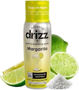 Drizz Margarita Mixer Drops - 1 Pack, Makes 30 Drinks - Skinny Margarita Mix Alternative - Pocket-Sized Cocktail & Mocktail Mix, Just Add Tequila & Sparkling Water - Zero Sugar, Low Cal, Made in USA