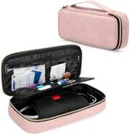 Damero Protective Stethoscope Case with Divider for Nurse Accessories, Stethoscope Carrying Bag Travel Case Compatible with 3M Littmann/ADC/Omron Stethoscope and others, Misty Rose