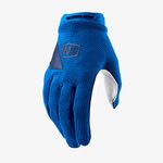 100% RIDECAMP Women's Motocross & Mountain Biking Gloves - Lightweight MTB & Dirt Bike Riding Protective Gear (L - Blue)