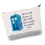 Dr Who Makeup Bag Who TV Show Inspired Gifts Policeman Box Fans Gifts Dr Who Merchandise (who Story Bag)