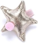 Girls Star Shape Hair Clip - Gold/Pink X1