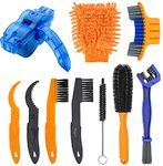 Bike Chain Cleaner 10 Pcs, Bicycle Clean Brush Bicycle Scrubber Bike Chain Clean Tool Multi-Purpose for Cycling Bikes Road Bikes Mountain Bikes MTB