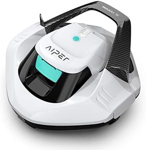 AIPER Cordless Robotic Pool Vacuum, Self-Parking Technology, Portable, Ideal for Above-Ground Flat Pool up to 40 Feet