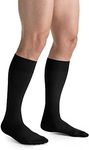 JOBST forMen Casual Compression Socks, 20-30 mmHg, Knee High, Closed Toe, Black, Large Tall