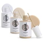 Touch Up-Paint, Matte Finish, for Cabinets, Walls, Windows, Doors, and Furniture, 3 Color Kit Matches 90% of Surfaces, Beige + White 3 Pack by spot.